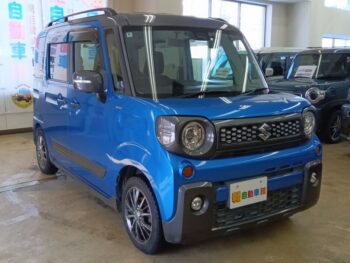 スペーシアギア ハイブリッドXZターボ　純正８インチナビ・TV　全方位カメラ　４WD