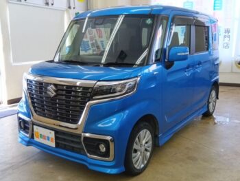 スペーシアカスタム ハイブリッドGS　ナビ・バックカメラ　４WD