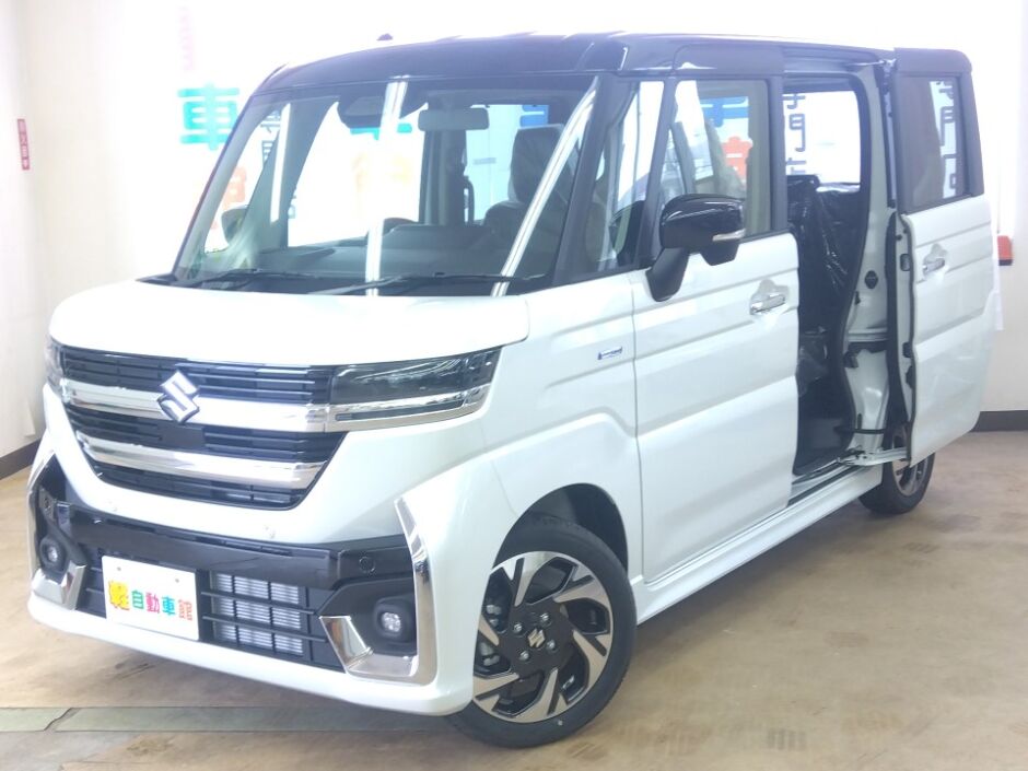 スペーシアカスタム ハイブリッド XS スズキセーフティサポート 未使用車 4WD