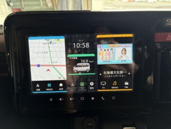 スペーシアカスタム ハイブリッドＸＳ　ＴＢ　全方位ミニター　純正９インチナビ・ＴＶ・スズキコネクト 4WD