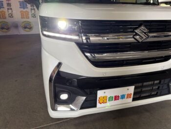 スペーシアカスタム ハイブリッドＸＳ　ＴＢ　全方位ミニター　純正９インチナビ・ＴＶ・スズキコネクト 4WD