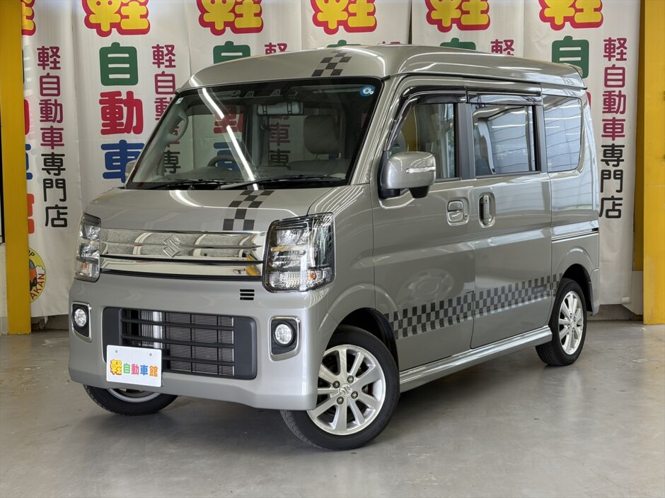 エブリイワゴン PZ ターボ ハイルーフ 純正バックアイカメラ付ディスプレイオーディオ 後期型 4WD