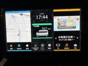 スペーシアカスタム ハイブリッドＸＳターボ　全方位モニター純正９インチナビ　ＴＶ　スズキコネクト 4WD