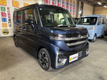 スペーシアカスタム ハイブリッドＸＳ 全方位カメラ・純正９インチナビ・ＴＶ　スズキコネクト　4WD