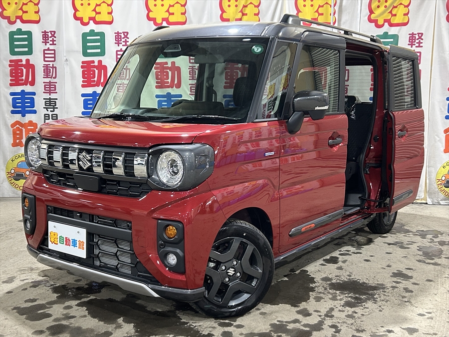 スペーシアギア ハイブリッド　XZ　全方位モニター純正９インチナビTV　スズキコネクト　後期型　未使用車　4WD