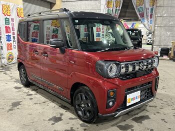 スペーシアギア ハイブリッド　XZ　全方位モニター純正９インチナビTV　スズキコネクト　後期型　未使用車　4WD