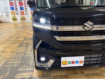 スペーシアカスタム ハイブリッドＸＳターボ　全方位モニター純正９インチナビ　ＴＶ　スズキコネクト 4WD