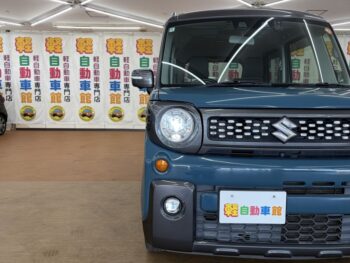 スペーシアギア 全方位カメラパッケージ装着車ハイブリッドＸＺターボ 全方位モニター純正ナビ・ＴＶ 4WD