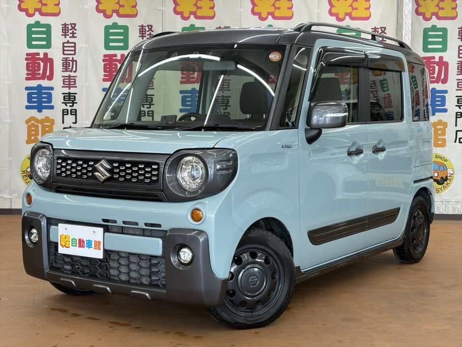 スペーシアギア ハイブリッドＸＺ ターボ 純正８インチナビ・バックカメラ4WD