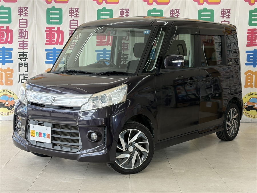 スペーシアカスタム TS　ターボ　純正ナビ・TV　4WD