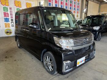 タントカスタム Ｘ　ＳＡⅡ　純正ナビ・ＴＶ・Ｂカメラ　後期型 4WD