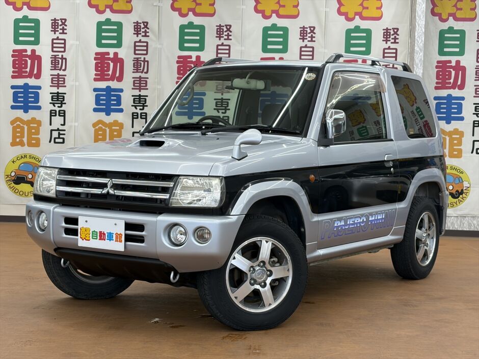 パジェロミニ リミテッドエディションＶＲ ターボ　ナビ・ＴＶ・バックカメラ 4WD