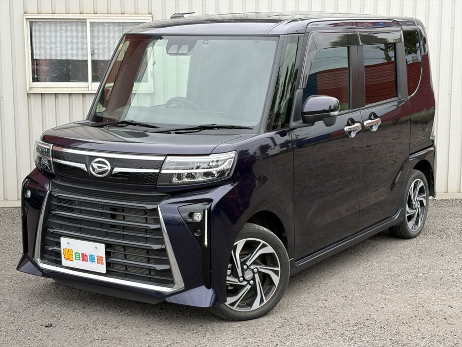 タントカスタム ＲＳ ターボ 純正10インチナビ・ＴＶ・パノラマモニター 後期型 4WD