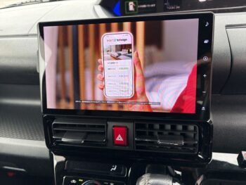 タントカスタム ＲＳ ターボ 純正10インチナビ・ＴＶ・パノラマモニター 後期型 4WD