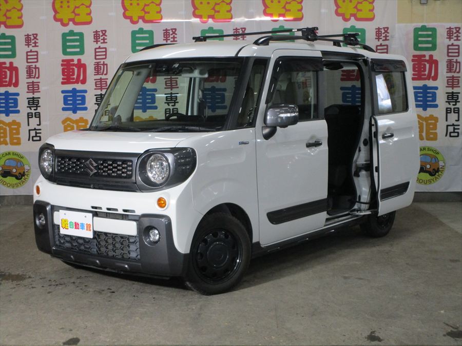 スペーシアベース ハイブリッドＸＺターボ　全方位モニター　純正ナビ・ＴＶ 4WD