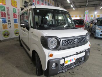 スペーシアギア ハイブリッドＸＺターボ　全方位モニター　純正ナビ・ＴＶ 4WD