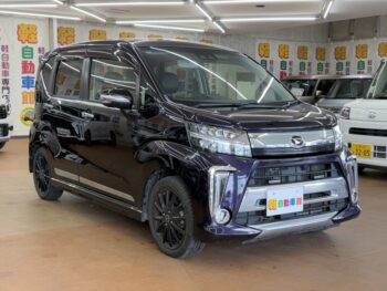 ムーヴカスタム ＲＳ ターボ ハイパーＳＡⅢ 純正ナビ・ＴＶ・パノラマモニター 後期型 4WD