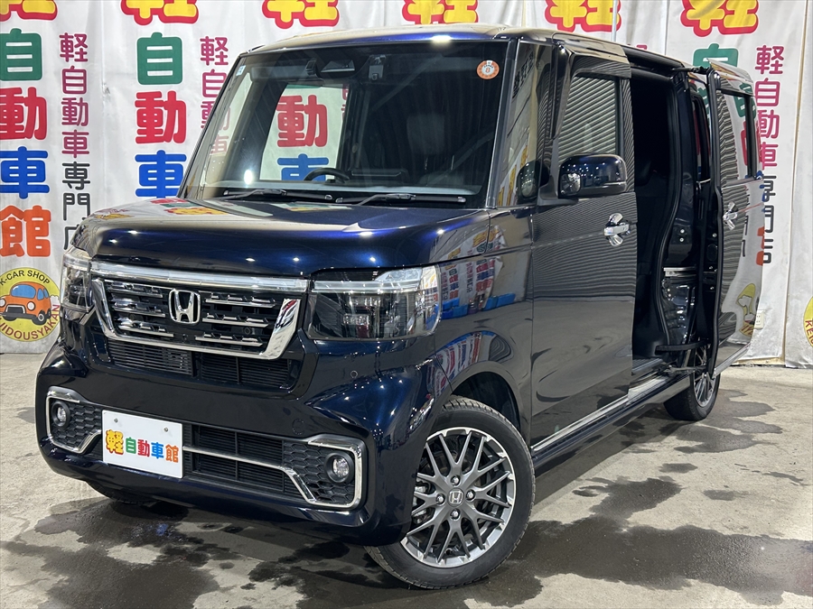 N-BOXカスタム ターボ 純正ナビTV バックカメラ 4WD
