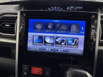 タントカスタム ＲＳ ターボ 純正ナビ・ＴＶ・バックカメラ 4WD