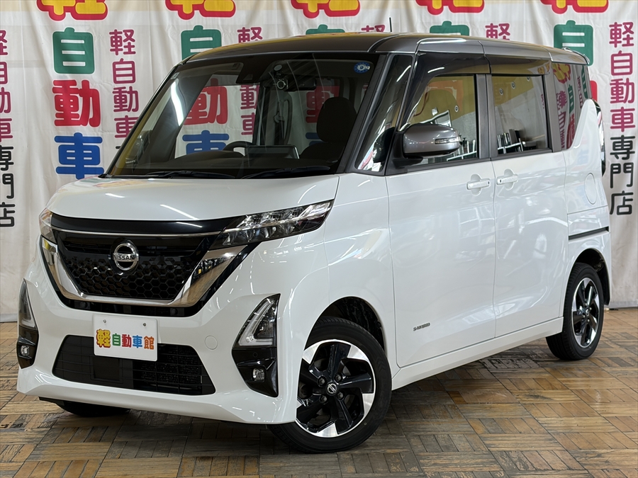 ルークス ハイウェイスターX 純正9インチナビ TV アラウンドビューモニター 4WD