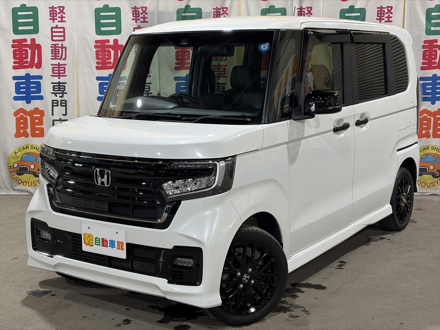 N-BOXカスタム L　ターボ　スタイルプラス　ブラック　ナビTV　バックカメラ　後期型　4WD