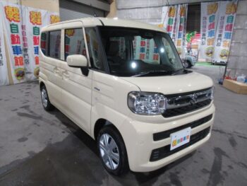 スペーシア ハイブリッドG スズキセーフティサポート 未使用車 4WD