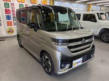 スペーシアカスタム ハイブリッド XS ターボ 全方位モニター付純正ナビ・TV・スズキコネクト対応 4WD