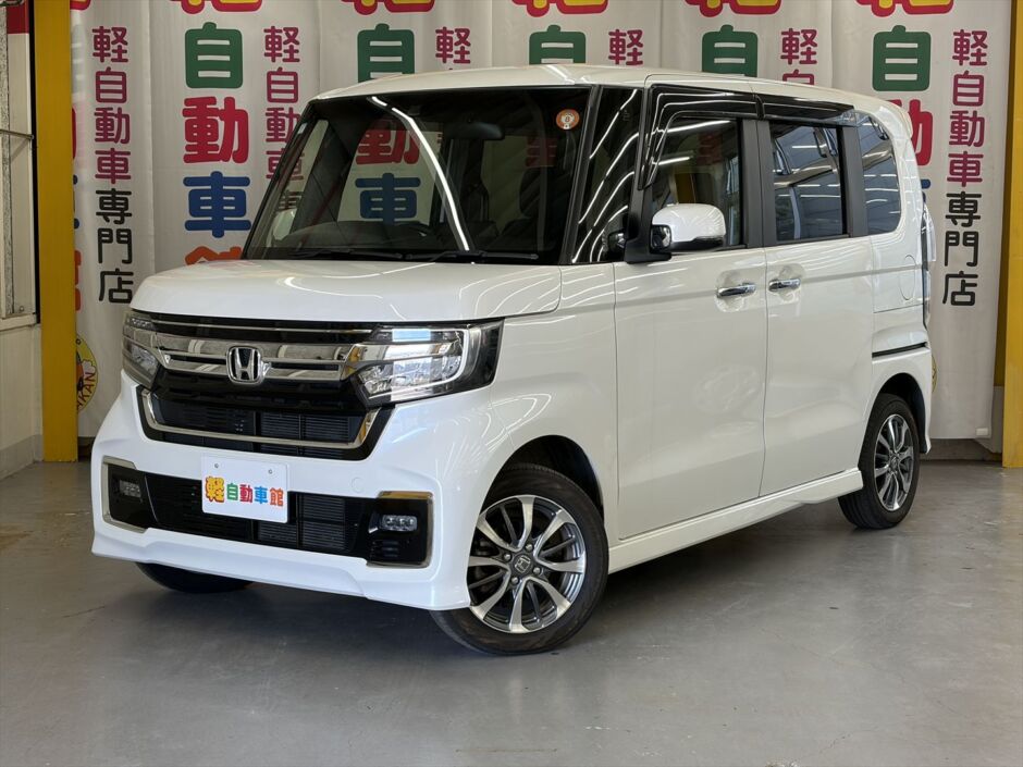 N-BOXカスタム L 純正8インチナビ・TV ・バックカメラ 後期型 4WD