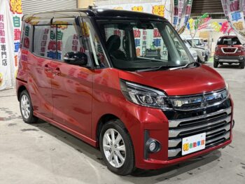 eKスペースカスタム Ｇ セーフティＰＫＧ　純正ナビTV　後期型　4WD