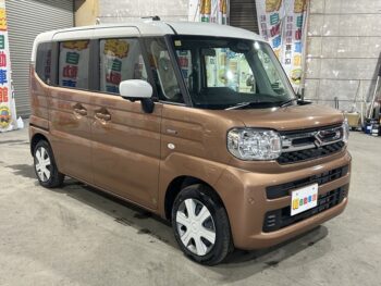 スペーシア ハイブリッドX　全方位モニター付　メモリーナビ・スズキコネクト　4WD